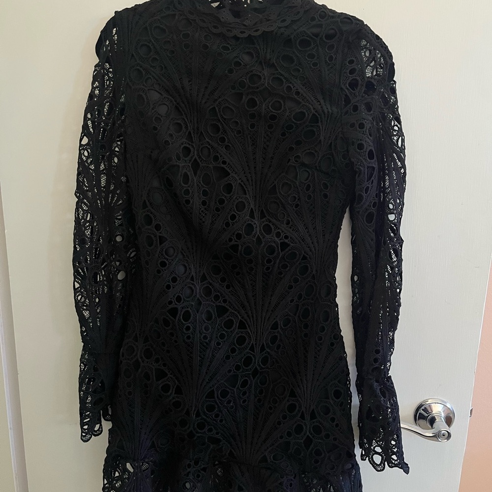 Elegant Black Lace Dress